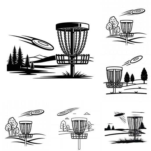 Disc Golf SVG PNG Bundle | Sports Clipart | Disc Golf Design Cut Files for Cricut Silhouette - Etsy