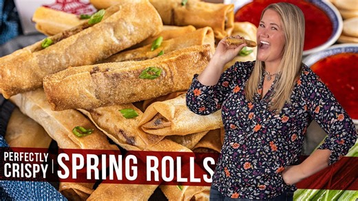 Perfectly crispy spring rolls