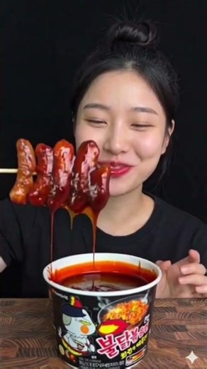 Sausage Ramen Mukbang ASMR 🍜🌭 #shorts