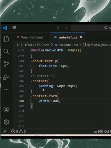 Creating Website Using HTML+CSS #coding #webdevelopment #htmlcss #frontenddevelopment