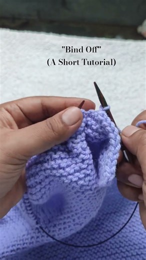 How to 'Bind Off' stitches in Knitting #knittinghelp #knitting