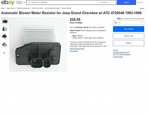 Automatic Blower motor resistor - CorvetteForum - Chevrolet Corvette Forum Discussion