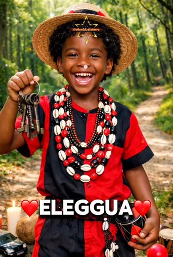 Eleguá abre los caminos y aparta obstáculos porque es el dueño de los caminos, los destinos y las encrucijadas. En la tradición yoruba y la santería, él es el primero que se saluda porque controla las puertas de las oportunidades y del destino. Se dice que nada puede empezar sin su permiso, porque él decide qué caminos se abren y cuáles se cierran. Cuando se le atiende con respeto, Eleguá quita trabas, confunde a los enemigos y guía a sus hijos hacia el camino correcto. Por eso siempre se le pid