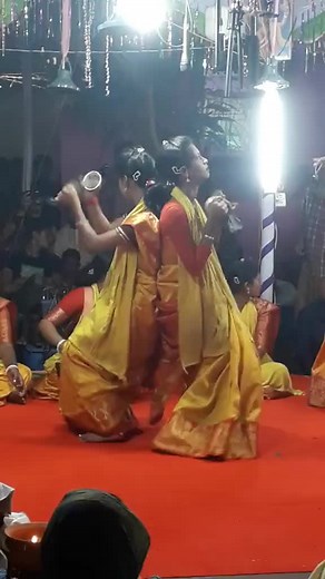 Traditional Indian Dance Performance in Vibrant Sarees