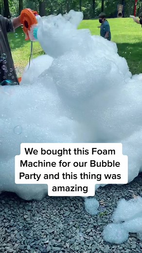 Bubble Party Ideas and Foam Machine Fun