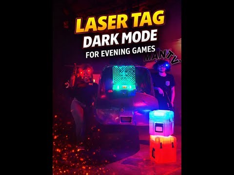 Tactical Laser Tag Gameplay in Dark Mode