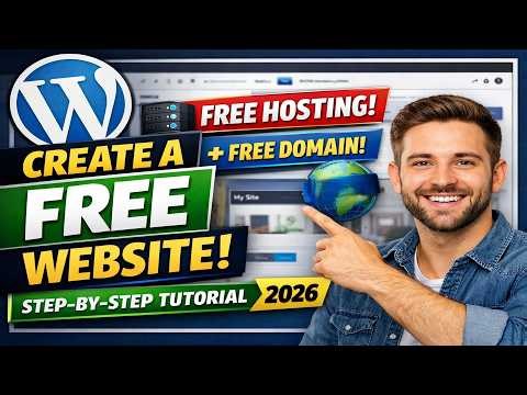 100% FREE WordPress Website + Free Hosting + Custom Domain | Full Tutorial
