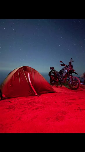 Un Camping 🏕️ perfecto 👌🏻 #tiktok #reels #motorcycle #campinglife #tenere