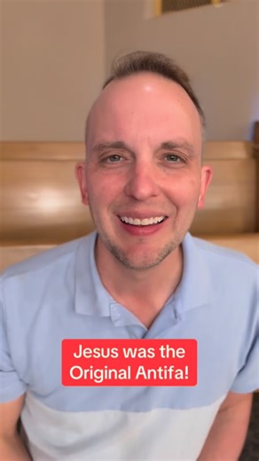 Jesus was the Original Antifa! Check out this and more in this week’s Substack, Link in LinkTree https://open.substack.com/pub/revdrcalebjlines/p/maga-vs-jesus-round-4-antifa?r=33l5lp&utm_campaign=post&utm_medium=web&showWelcomeOnShare=true #antifa #substack #progressivechristianity | Rev. Dr. Caleb J Lines