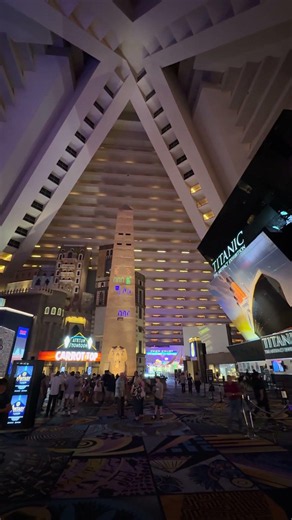 Inside the Luxor in Las Vegas #lasvegas