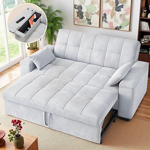 74.8" Loveseat Sofa for Living Room,Chenille Sofa with Two Pillows,Solid Wood Frame,Easy Assembly for Small Spaces,Green Couch