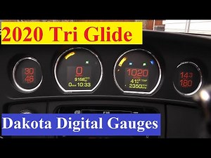 2020 Harley Davidson Tri Glide & Dakota Digital 8414 Gauges Tutorial