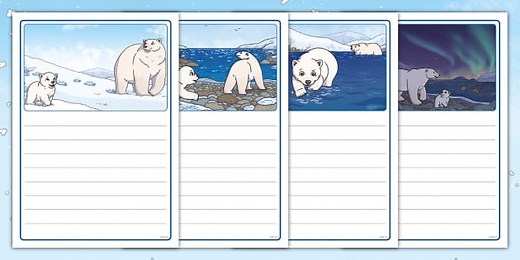 Polar Bear Writing Frames