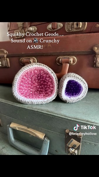 Medium Crochet Geode: Customizable Shapes & Colors