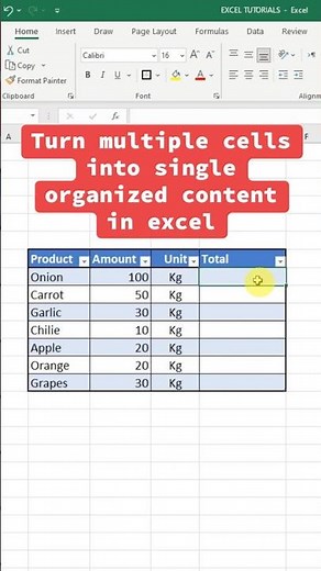 Combine Multiple Cells into One in Excel | Easy Excel Text Join Trick