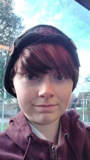 cut my hair short and hid a ponytail under my hat to make it look shorter #ftm#trans#LGBTQ#haircut