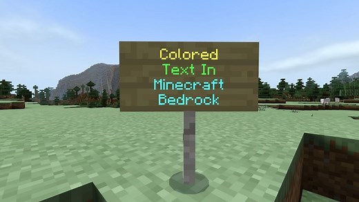 Minecraft color codes for Bedrock Edition