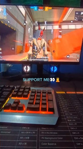 Fire Gaming Keyboard | ⌨️🖱️📱Mix Pro Geek Gamer #freefire#mixpro#geekgamer#keyboardmouse