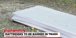 Changes coming to mattress, textile disposal starting next week