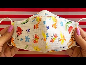 Very Easy New Style Pattern Mask - Face Mask Sewing Tutorial - Make Fabric Face Mask At Home