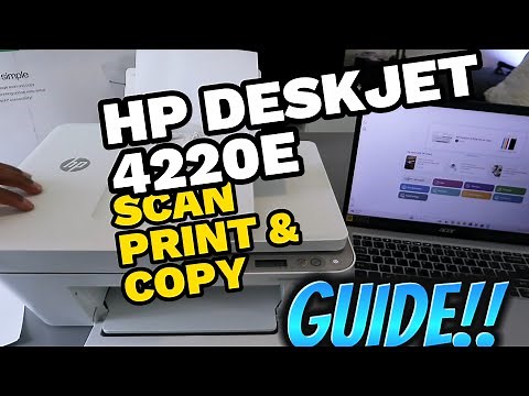 HP DESKJET 4220e How To SCAN, PRINT and COPY ~ Guide