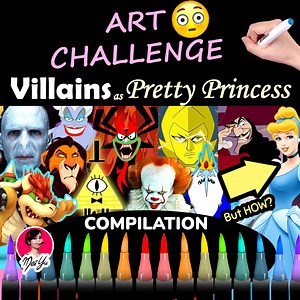 40K views · 224 reactions | Draw Villains as Pretty Princess...