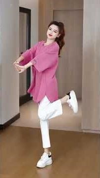 Women Dress Girl Loose O-Neck Casual Long T-shirt Dress Big Loose Home Outer@SuriSure21