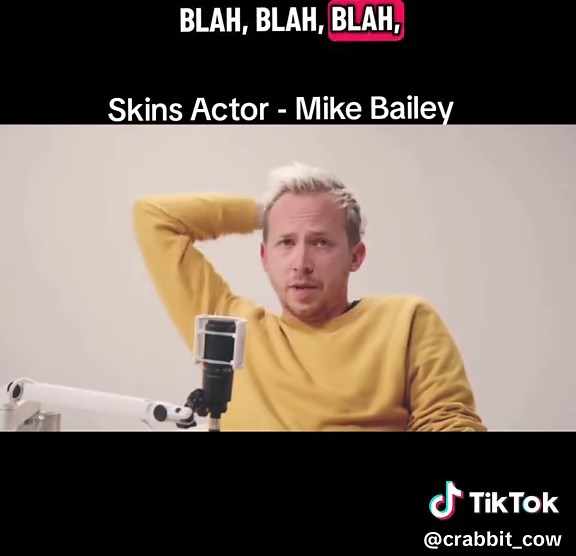 Credit to: nothingsomethingnothing interview. #skins #skinsuk #sidjenkins #mikebailey #actor