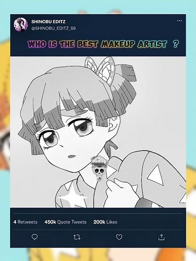 who is the best makeup artist 🥶☠️ shinobu vs tengen ☠️