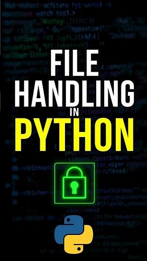Python File Handling in 60 Seconds: The Fastest Guide#coding
