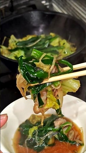 [Pork Belly] This recipe using sliced ​​pork belly was so delicious! A motsunabe-style stew using...