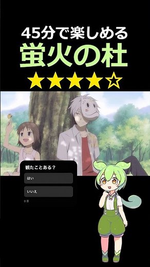 【映画レビュー】蛍火の杜へ #タイトルミスりました #紹介 #感想 #解説 #雑学 #あらすじ #ずんだもん #大森貴弘 #内山昂輝 #佐倉綾音 #ギン #夏目友人帳 #夏 #恋愛