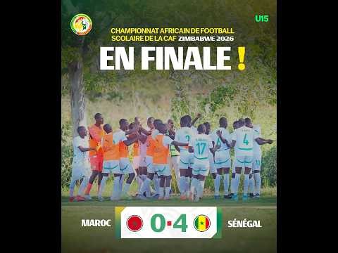 Championnat Scolaire U15: Le Senegal étrille le Maroc 4-0 et file en finale