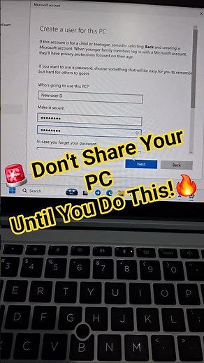 🎯 How to Add Another User on Windows (Most People Don't Know This!)🔥 #windowstips #techtips #fypシ