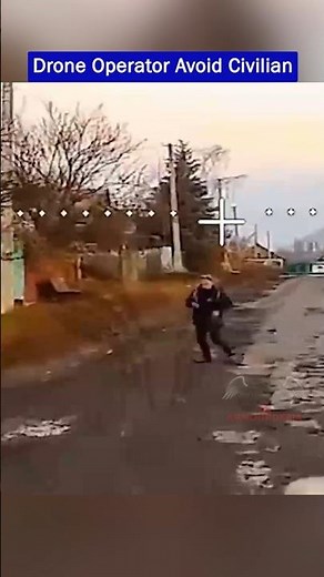 Russian Drone Operator Dodges Civilian at the Last Second in Pokrovsk!!