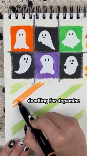 Halloween doodle ideas, part 2 👻🎃 #sketchbookideas #halloweenart #doodling #doodleart