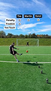 Tim vs Martin vs Konzi 🔥 Mini Football Challenge ⚽️ | Freekickerz