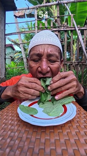 makan daun jamblang hutan #fypage #mukbang