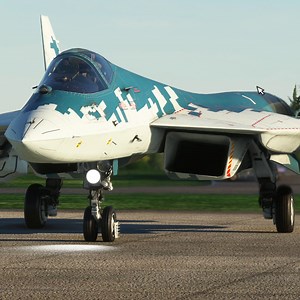 SU-57 High Definition Taxi and Takeoff! | GameboyRed