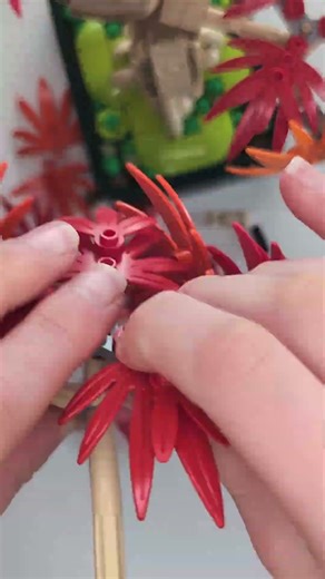 Building this Lego tree part 6! #timelapse #lego #building #making #tree