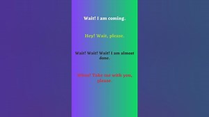 How to Politely Ask Someone to Wait Part 1