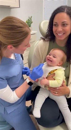 Baby's First Dentist Appointment" or "Baby's first time at the dentist"