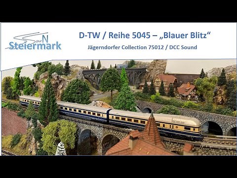 Spur N - Blauer Blitz / Triebwagen Reihe 5045 / Jägerndorfer Collection 75012 / DCC Sound