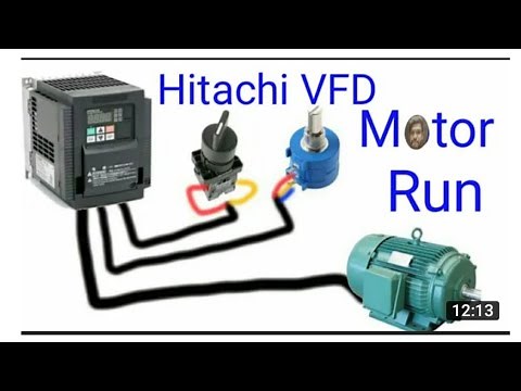 How to run motor using Hitachi WJ200N VFD . How to program Hitachi VFD .