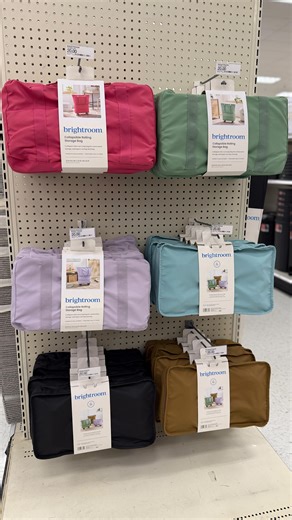 💜 This NEW collapsible rolling tote from Brightroom is SUCH a good find! Perfect for groceries, errands, or travel and I love that it folds down when you’re not using it. You can pick from lavender, rose pink, green, black, and more. The wheels make it so easy to roll 😍 I’ve got this linked in my bio ($20) #target #organization #targetfinds | Target Gems
