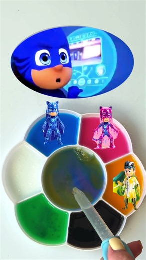 PJ Masks | Connor/Catboy| Amaya/Owlette| Greg/Gekko| colormixing #art #satisfying