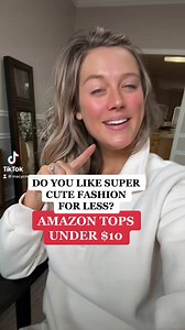 Amazon tops under $10! Links in my Amazon store front www.amazon.com/shop/macymccaslin 🤍. Follow for more amazon deals and steals! #amazonmusthaves #amazonfashion #amazonfashionfinds #founditonamazon #Springtop #springfashiontrends #springfashion2023 #bohostyle #looksforless | Macy McCaslin