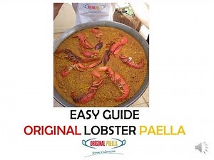 How to make an original LOBSTER PAELLA from Spain