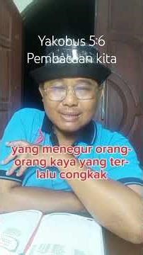 Yakobus 5:6. merenung sejenak (rujak)