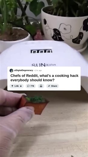 956 reactions · 51 shares | Chefs, what's a cooking hack everybody should know? #reddit #askreddit #fyp #foryoupage #viralreels #redditmemes #redditstories #redditstorytime #redditreadings | Digitaldegeneracy99 | Facebook